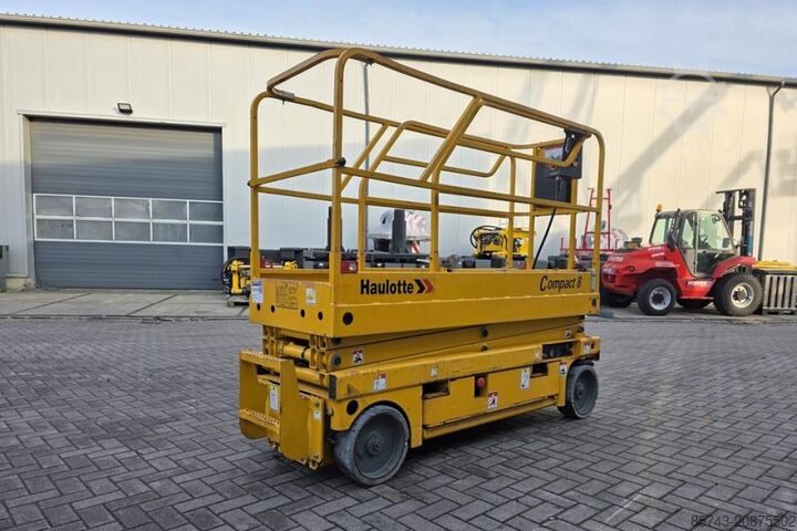Scissor lift Haulotte Compact 8 As-Is, Electric, 8.2m Working Height, 35