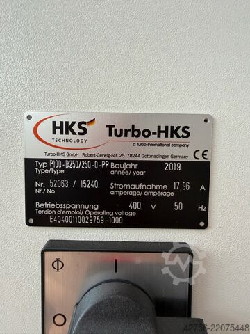 Instalação de Rebarbação Centrífuga Turbo-HKS Turbo-HKS P100-B250/250-0-PP