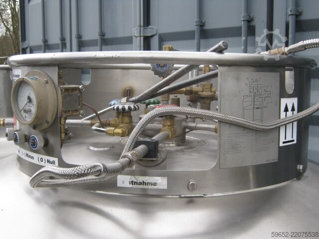 Sıvı azot için depolama tankı CRYO Vakuumtank Stickstoff 1000 Liter