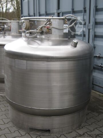 Sıvı azot için depolama tankı CRYO Vakuumtank Stickstoff 1000 Liter