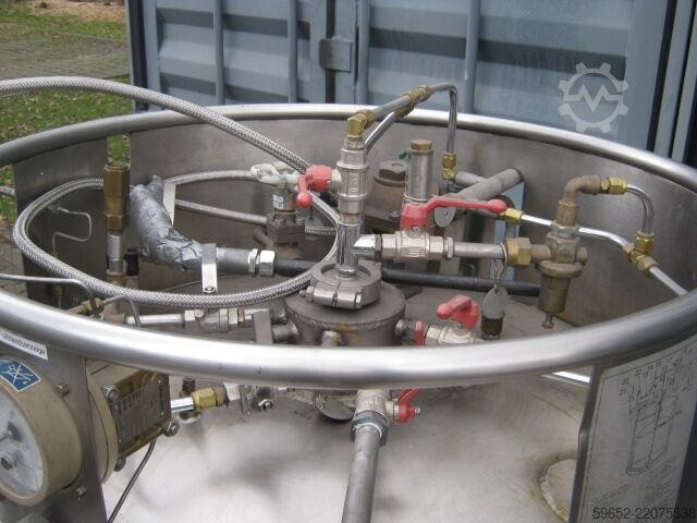 Sıvı azot için depolama tankı CRYO Vakuumtank Stickstoff 1000 Liter