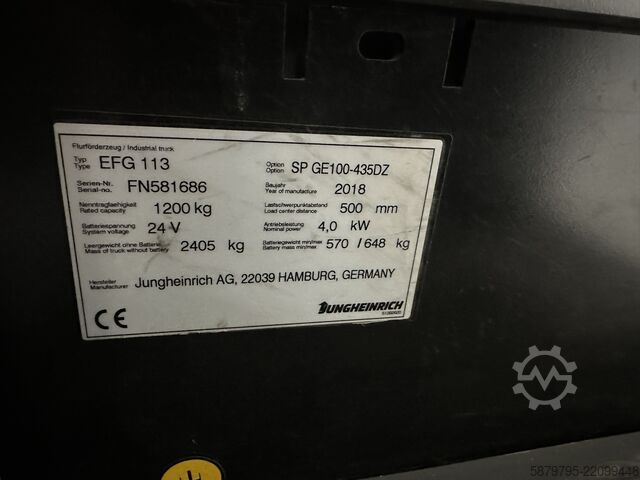 Carretilla elevadora Jungheinrich EFG 113