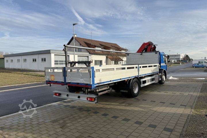 Grue montée sur camion Renault D Wide 18.380 4x2 F135A.22 / Swiss-Vehicle