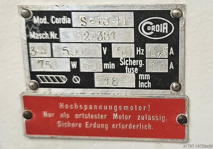 Κολωνοειδές δραπανομηχάνημα Cordia S18 Cordia S18 II