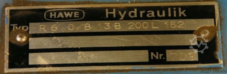 Hydraulic pump with gasoline engine Hawe R60B