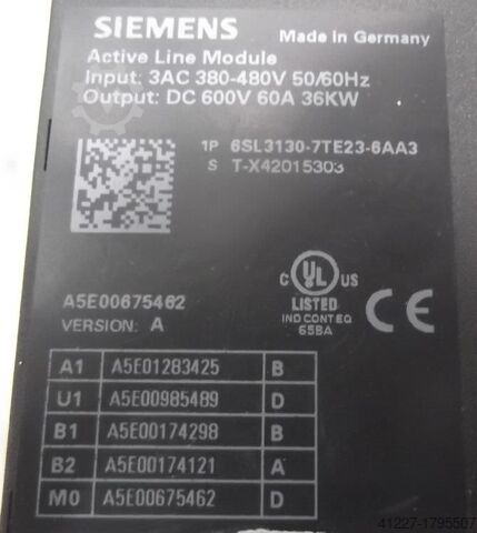 Aktivt linjemodul Siemens 6SL3130-7TE23-6AA3