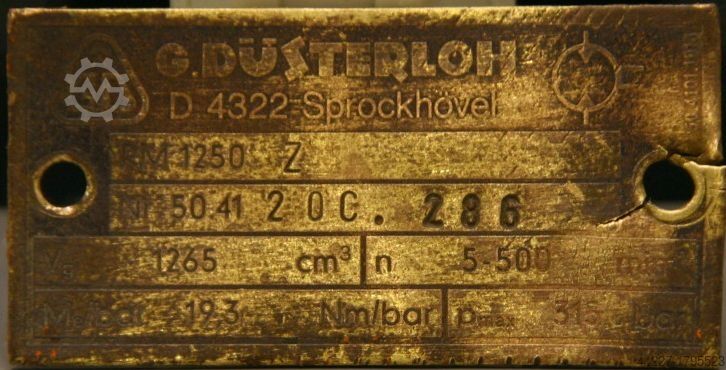 Hydraulic motor Düsterloh RM-1250 Z