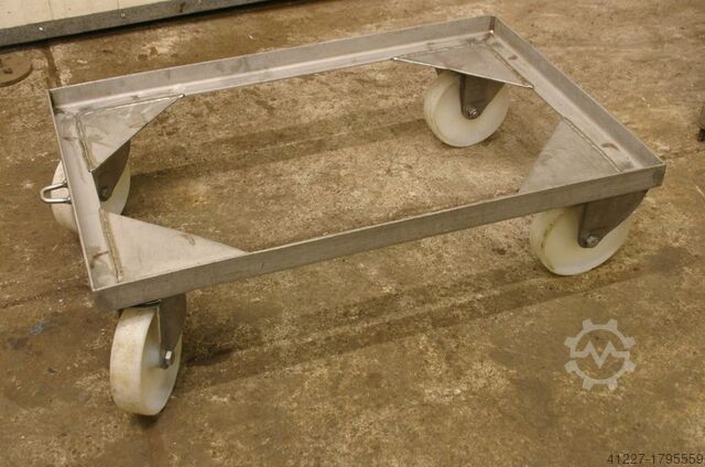 Edelstahl VA Rollwagen Edelstahl 825 x 550 mm