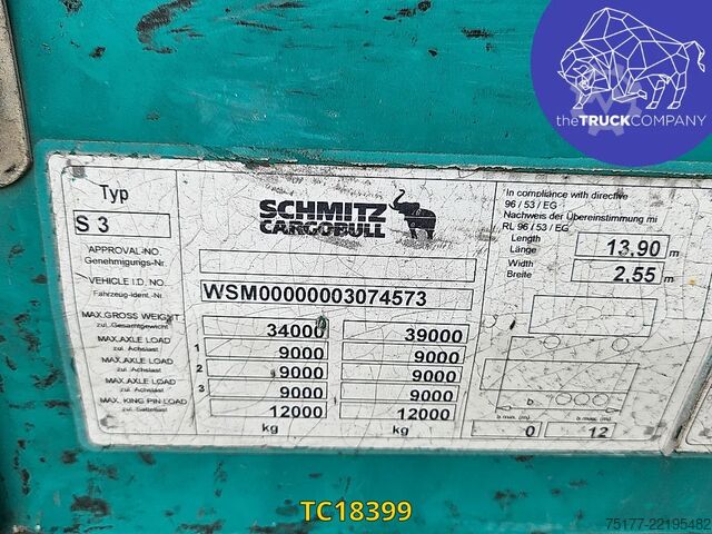 Bâches coulissantes Schmitz Cargobull 