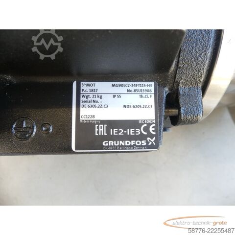 Komponent Grundfos MTR10-14/6 A-W-I-HUUV Pumpe mit MG90LC2-24FT115-H3 --