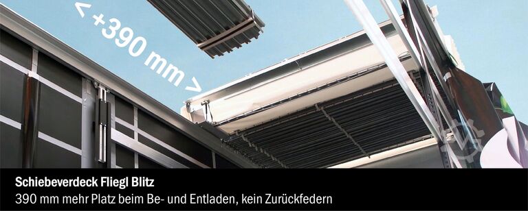 Open oplegger met zeil FLIEGL 3-Achs Gardine zum Aufbau