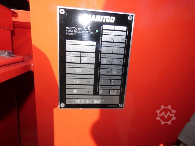 Leddelt arbejdsplatform Manitou 150AETJC 3 D