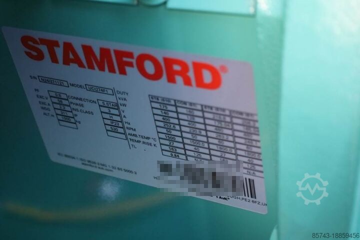 Generator set Cummins C170D5Q Declaration of Conformity, Diesel, 170kVA,