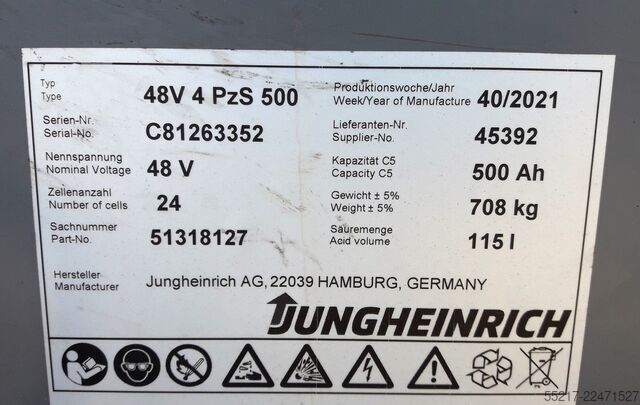 Gaffeltruck Jungheinrich EFG 215
