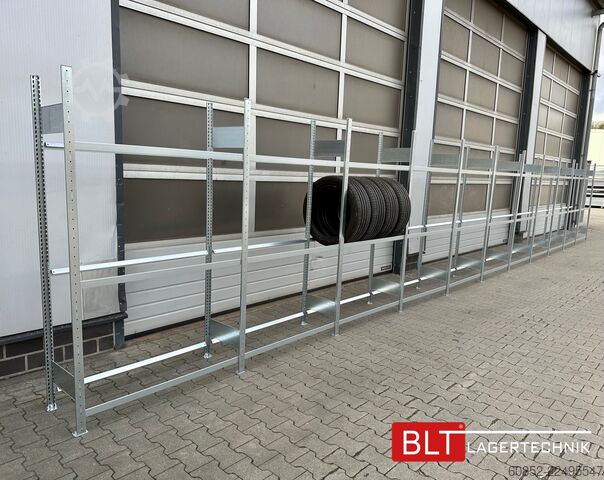Modulaire plank ca. 34,56 lfm. Reifenregale META für bis zu 360 Reifen! Neuware