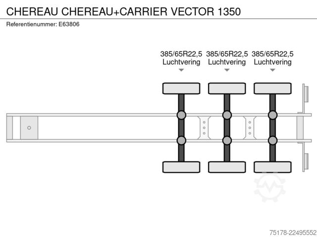 Gekoeld/bevroren transport CHEREAU CHEREAU+CARRIER VECTOR 1350