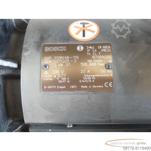 Bosch motor Bosch UVF 112M / 4B-11S / 324/3375325-2 Servomotor SN:1070914200