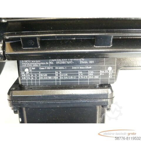 Brinkmann motor Brinkmann SGL331 / 770-MV+210 Schlürf-Tauchpumpe SN:0920807697-31464-001