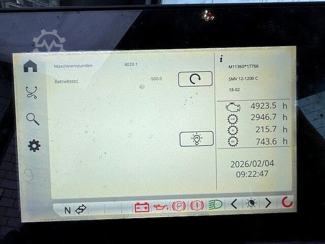 Taş istifleme ataçmanlı forklift Konecranes SMV 12-1200 C