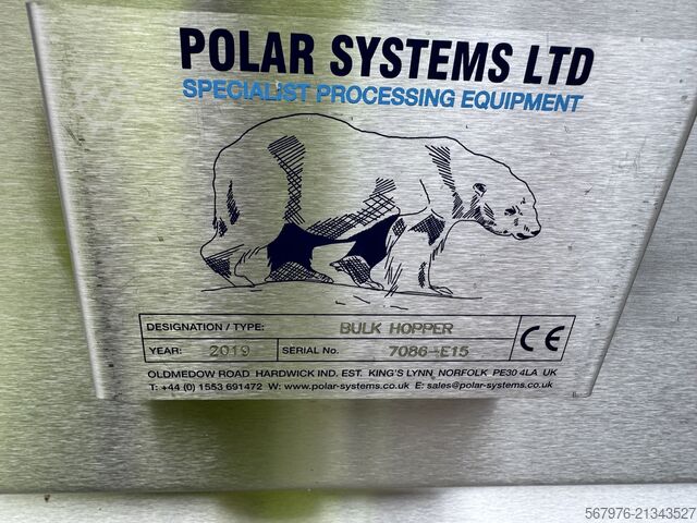 Bulk hoppersysteem Polar Systems Ltd Bulk Hopper, Vibratory Table & Diverter