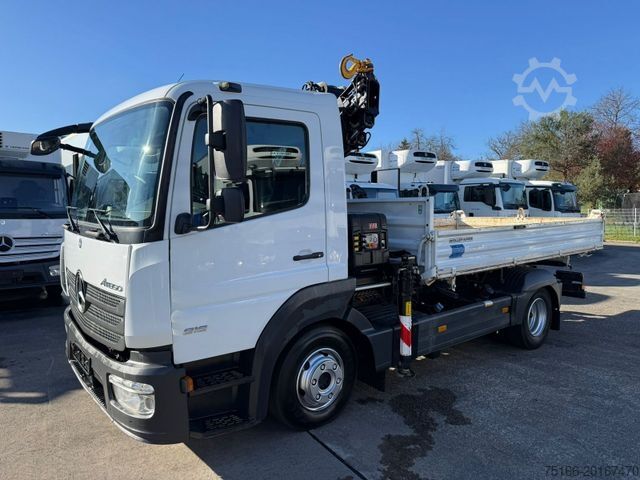 Tre-sidet tipbil MERCEDES-BENZ ATEGO 816 Kipper 3-Seiten*KRAN HIAB X 078*2xAHK