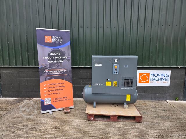 Rotatiecompressor Atlas Copco Airpower B.V. GX5 FF Rotary Screw Compressor and Tank
