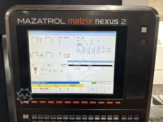 Centro de Usinagem Vertical CNC 530C. Mazak Vertical Centre Smart