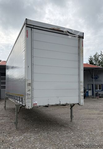 Izmjenjivo sandučno vozilo sa ravnom platformom i ceradom Wecon Jumbo XXL Innen 3090 mm Hubdach Verzinkt