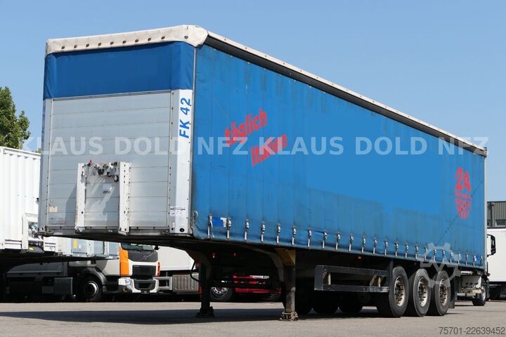 Otvorena poluprikolica sa ceradom SCHMITZ CARGOBULL S01 Pritsche Plane 96m³ Liftachse SAF-Achsen