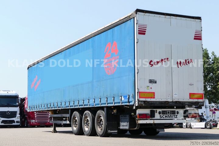 Otvorena poluprikolica sa ceradom SCHMITZ CARGOBULL S01 Pritsche Plane 96m³ Liftachse SAF-Achsen