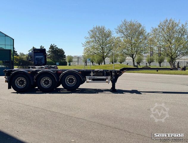 Auflieger-Wechselfahrgestell PACTON TXC343 DRUM BRAKES LIFT AXLE 20-30-40-45 FT. TOP