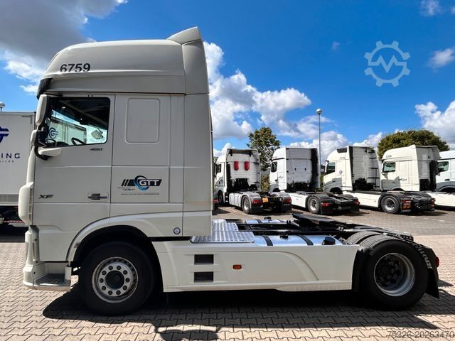 Standard dragbil DAF XF 480 FT SSC, Abbiegeassistent, Standklima