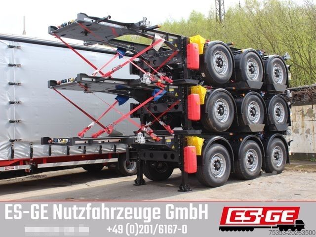Auflieger-Wechselfahrgestell KRONE 3-Achs-Containerchassis 20'