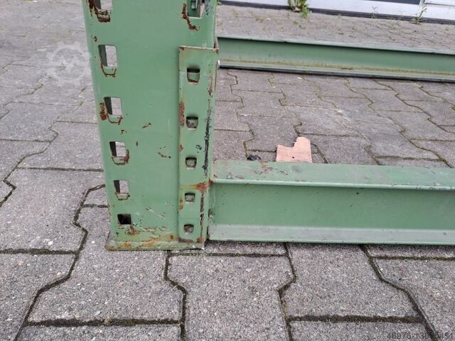 Stellingen voor pallets Stellingen voor pallets SSI Schäfer / PR400 / grün / Gesamtlänge: 14,22 lfm. / Stahlpaneele