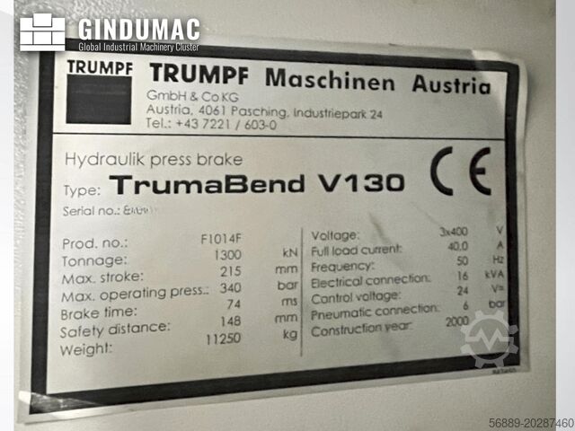 Kantbank TRUMPF TrumaBend V130