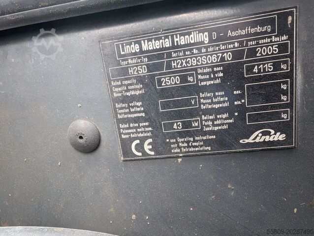 Diesel vorkheftruck Linde H 25 D // Diesel // Duplex //