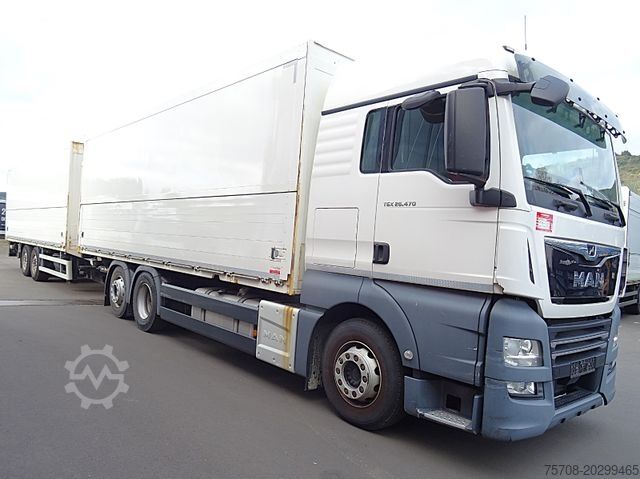 Italautó italáruszállító MAN 26.470 TGX*kpl. Zug*2x 7,7 m*2x LBW*NLA*Retarder