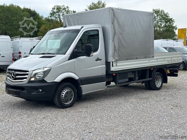 Transporter sa flatbed & tarpaulin Mercedes-Benz Sprinter 519 Pritsche+Plane Automat Klim