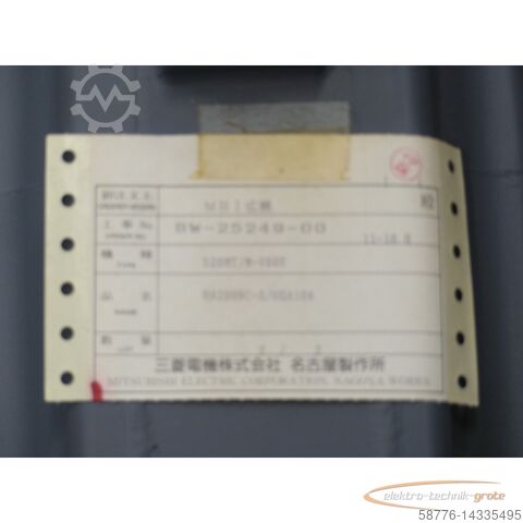 Mitsubishi engine Mitsubishi HA200NC-S SN 7Y107 + Encoder OSA104 SN J4AVP3XY7FQ ungebr.