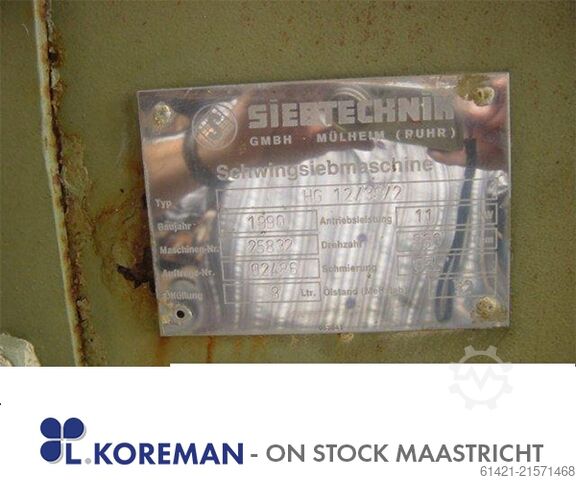 Zeefmachine Siebtechnik 12/30-2  Screening machine Siebtechnik 12/30-2