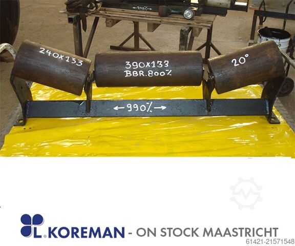 Tussenas met rollen (bb 800mm)  Idlers with rolls (bb 800mm)