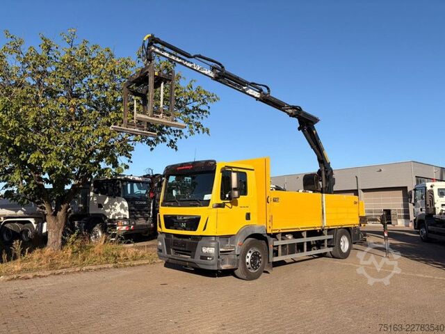 Gru montata su autocarro MAN TG-M 18.290 4x2 BL Pritsche Heckkran 3xhydr.Ausc