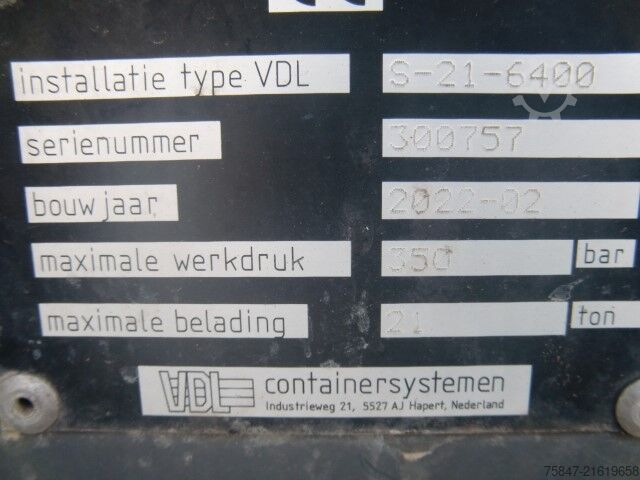 Camión portacontenedores de gancho DAF XF 480 FAN Lenkachse Intarder Standklima