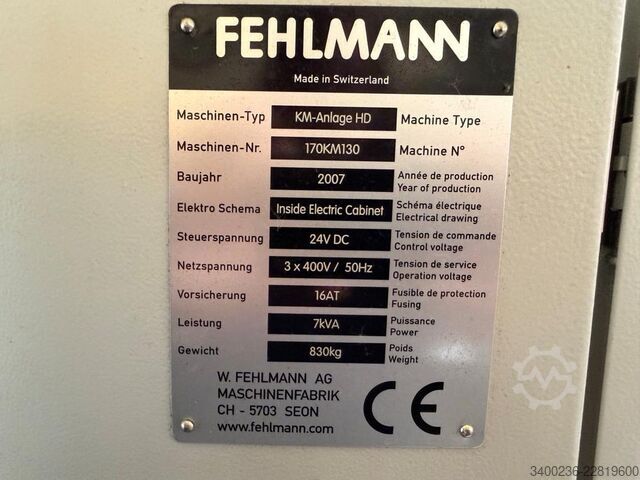 Centro di lavoro CNC Fehlmann PICOMAX 95, anno 2007 Fehlmann PICOMAX 95