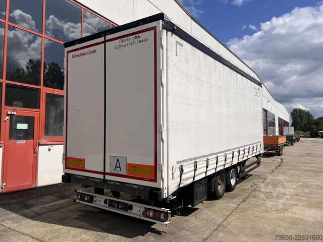 Åben trailer med presenning Möslein TPW 105 D Schwebheim  Tandemplanenanhänger durchladbar