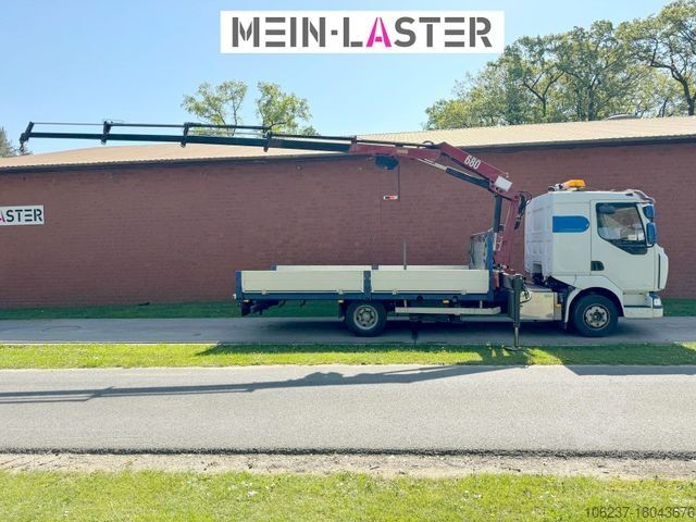 Lastbilsmonterad kran RENAULT Midlum 220 HMF 683 K4 15m-400 Kg Funk Seilwinde