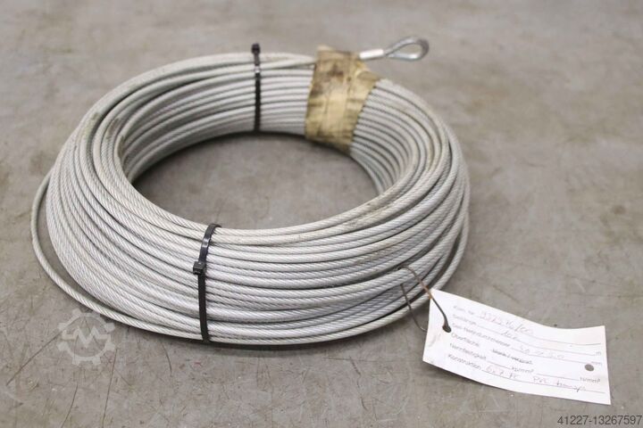 Staalkabel Ø4 mm 102 m Stahl 6x7 FC PVC transp.