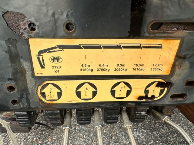 Autolaadkraan HMF 2120 K4 Radio Remote / Crane / Kran