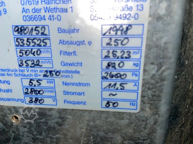 Stofafzuiging Nestro NE 250 P links