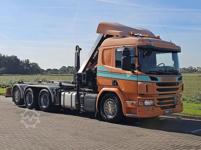 Containertransport (haakarmsysteem) SCANIA P450 8X4*6 HIAB 188-E3